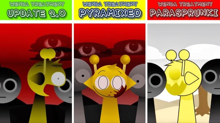 Incredibox Sprunki Wenda Treatment but Pyramixed VS Wenda Treatment Parasprunki VS Sprunki Update2.0