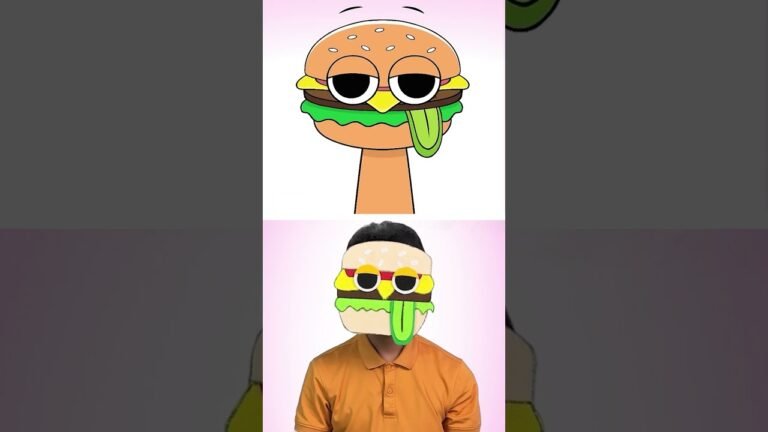 OC Mr. BURGER Sprunki 4 Phase 3 Incredibox in Real life. ❤️ #sprunki #incredibox