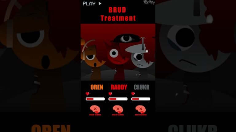 HP Bar Oren Raddy Clukr in Different TREATMENT Mods! #sprunki #incredibox