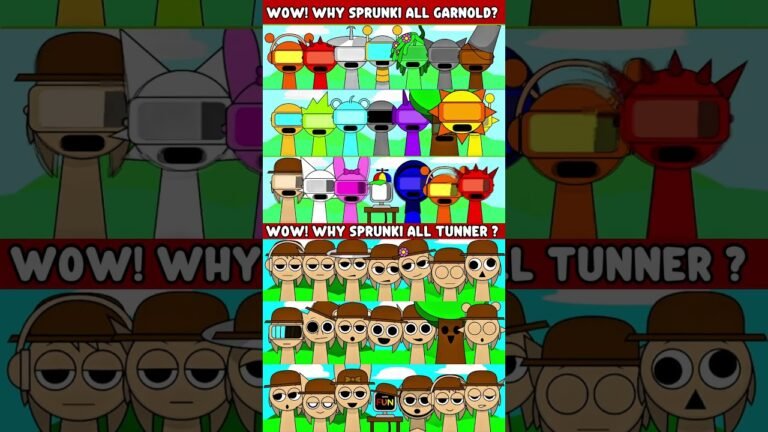 WOW! Why Sprunki all Garnold ? vs Why all Tunner ? Incredibox Sprunki #viralshorts
