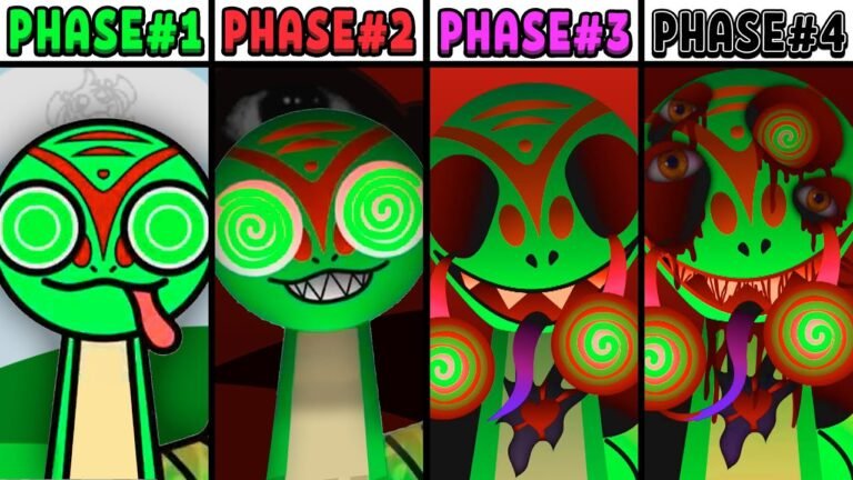All Phases in New Incredibox Sprunki 3 of Gekkie: From Phase 1 to Phase 4
