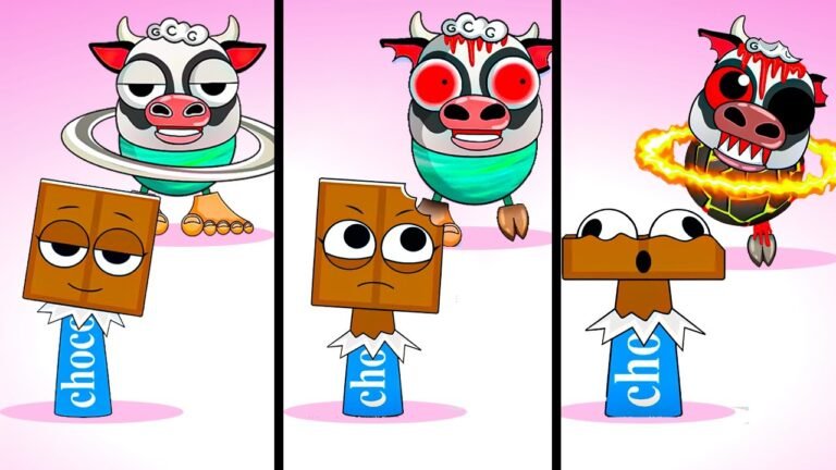 Sprunki Claire & La Vaca Suturno Saturnita ALL Phases #sprunki #incredibox