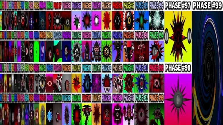 Phase 1-2-3-4 VS Phase 5 VS Phase 6 VS Phase 7 VS Phase 8 VS Phase 9-99 in Incredibox Sprunki!