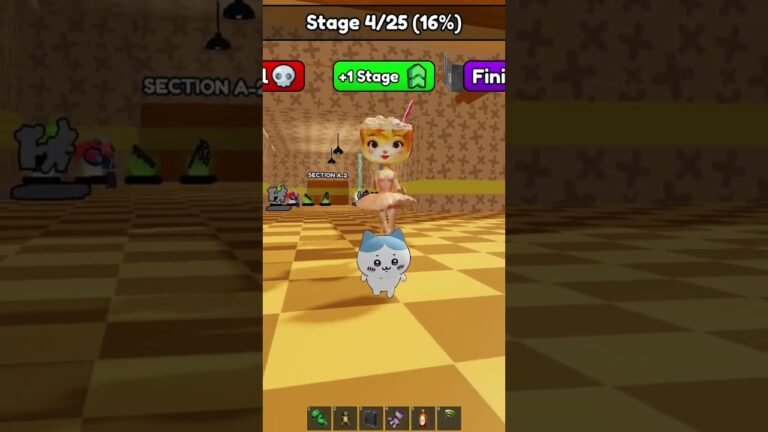 mini cat playz Ballerina Cappuccina prison run #roblox #obby #italianbrainrot