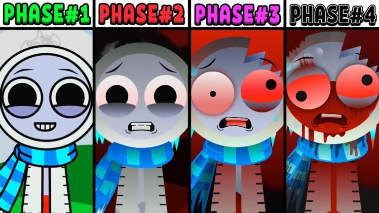 All Phases in New Incredibox Sprunki 3 of Mercury: From Phase 1 to Phase 4