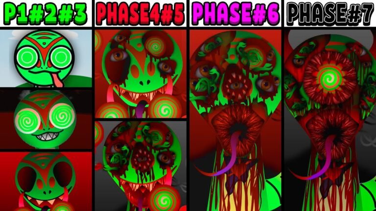 All Phases in New Incredibox Sprunki 3 of Gekkie: From Phase 1 to Phase 7