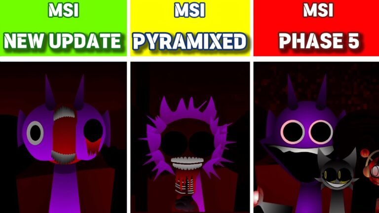 Incredibox Sprunki MSI but Phase 5 VS Sprunki MSI Pyramixed (Animated) VS Sprunki MSI new Update
