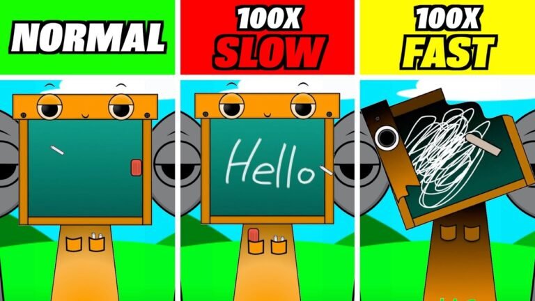 Incredibox Sprunki Board But Everyone Is 100X Slow & 100X Fast