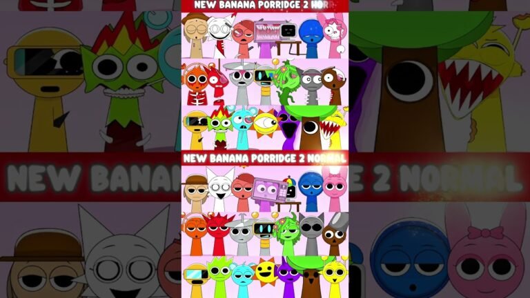 Incredibox Sprunki NEW Banana Porridge 2 VS Banana Porridge 2 Horror #viralshorts