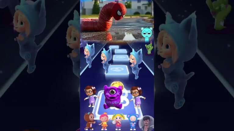 Worm Monster SPIDER-MAN SUPPER KITTEN Story Of Transformation Incredibox Sprunki Song vs Tiles Hop🎮🎯