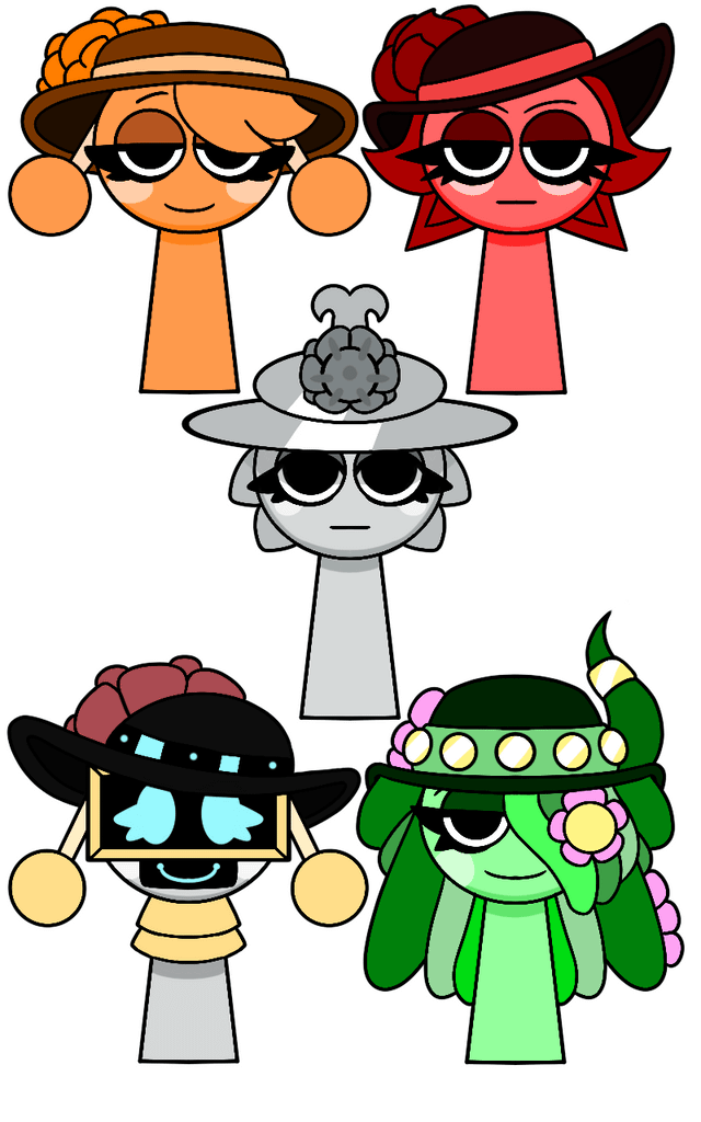 I just turned the sprunkis into Emma (my sprunki oc)