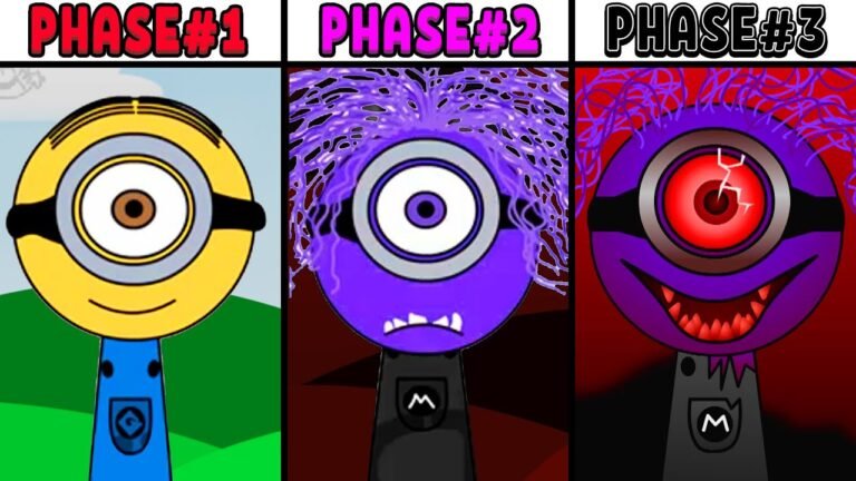 All Phases in New Incredibox Sprunki Oc of Minion (Stuart): From Phase 1 to Phase 3