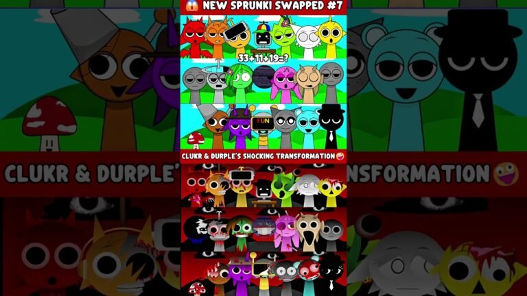 WOW! 😱 NEW SPRUNKI SWAPPED #7 | CLUKR & DURPLE’S SHOCKING TRANSFORMATION🤪VS HORROR PHASE