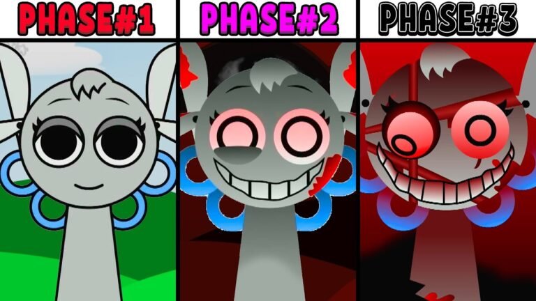 All Phases in New Incredibox Sprunki 3 of Selina: From Phase 1 to Phase 3