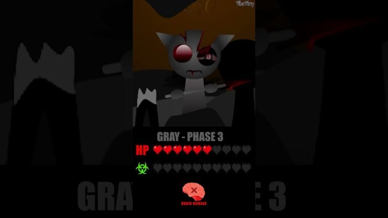 HP, INFECTION Bar GRAY in Sprunki Phase 1- 17 | Different Phases #sprunki #incredibox