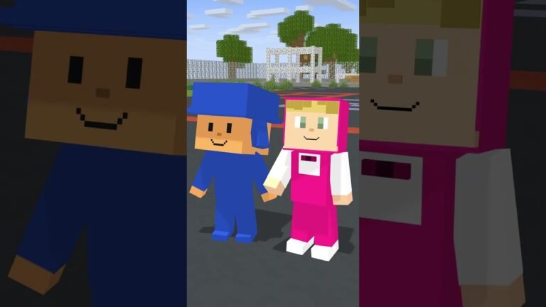 POCOYO Y SU HERMANA #shorts #minecraft #smilingcritters #sprunki #poppyplaytime4