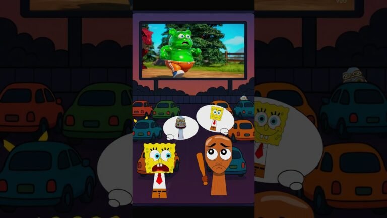 Who made them go into TV? | Gummy Bear Sahur SpongeBob | Incredibox Sprunki #sprunki #incredibox