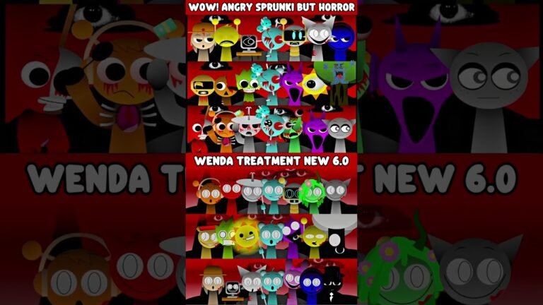 NEW! 🔥😱 ANGRY SPRUNKI BUT HORROR ? VS NEW WENDA TREATMENT 6.0 ? #incredibox #sprunkimod #sprunkisong