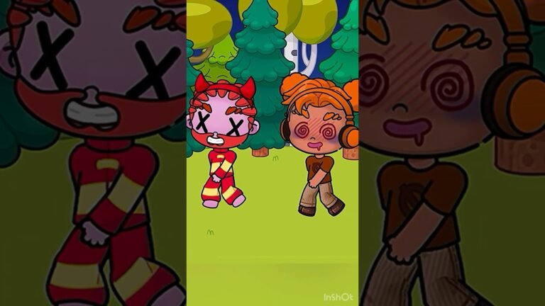 Chased by Zombie Sky and Pinki #sprunki #avatarworld #funny