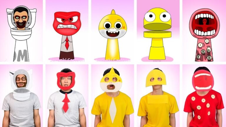 🛑 Sprunki OC ALL Phases Incredibox Compilation COMPLETE in real life. ❤️ #incredibox #sprunkioc