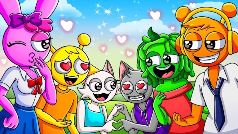 SPRUNKI GROW UP COUPLES FALL IN LOVE! | INCREDIBOX SPRUNKI Animation | Sky Toons