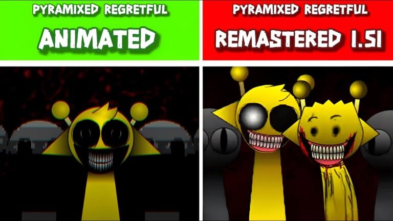 Incredibox Sprunki Pyramixed Regretful Remastered 1.51 VS Sprunki Pyramixed Regretful (New Animated)