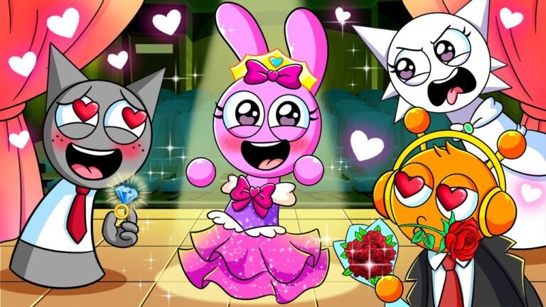 PINKI PINK BECOME THE SCHOOL QUEEN?! | INCREDIBOX SPRUNKI Animation | Sky Toons