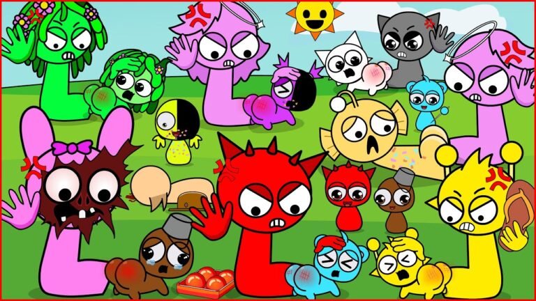 Sprunki But Dad Is Angry Funny Animation | Complete Edition | Part 18 – 28 | Lazy Fighter