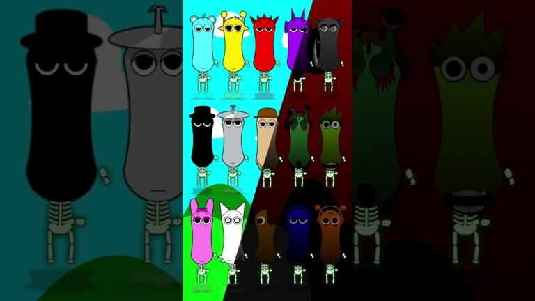 Normal&Horror Sprunki Glendo Dance But Long #sprunki #glendodance #sprunkidance #shorts