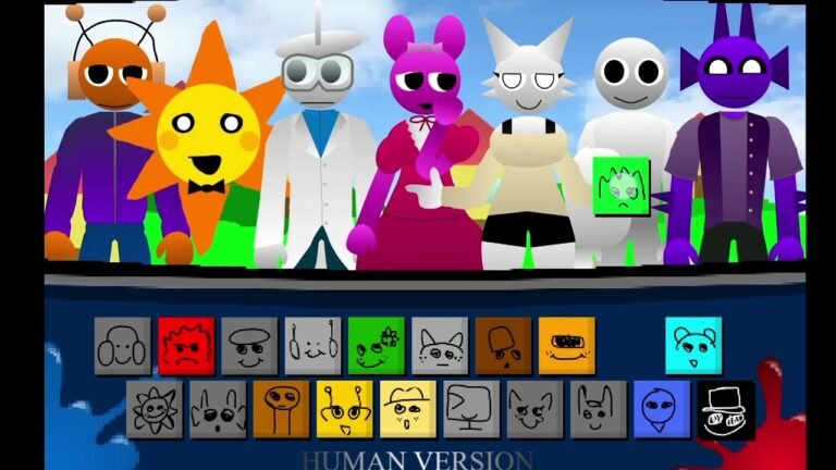Sprunki 1996 Human Version 🎵 Retro Music Game Experience!