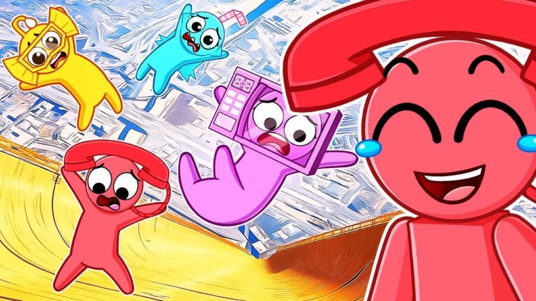 Sprunki OC vs 1,000,000 FEET FALL In Gang Beasts