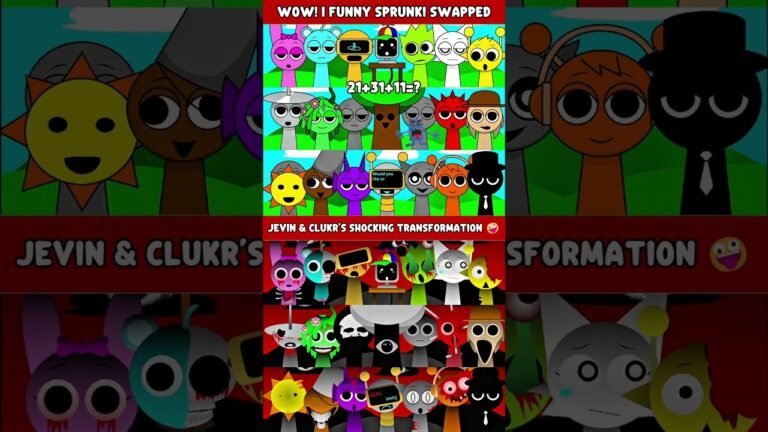 Sprunki ROLES Swap But NEW FUNNY Version! JEVIN & CLUKR’S SHOCKING TRANSFORMATION 🤪 VS HORROR PHASE
