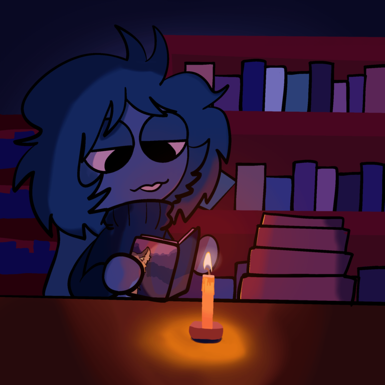 Maryann reading a book!