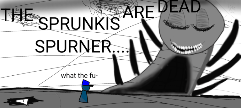 name:SprunColossal history:??? Description:He is from an alternate world of Sprunki and he is a giant god who killed everyone and everything is gray