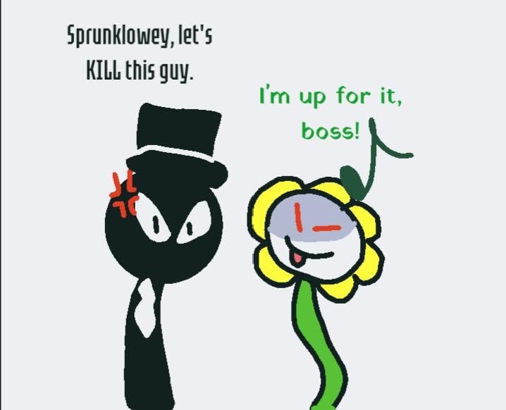 Show off your OC + Canon interactions! Here’s mine.