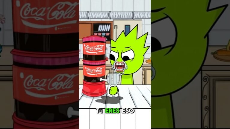sprunki LIME no puede TOMAR COCA COLA y necesita tu AYUDA!😭❤️ (Sprunki incredibox)