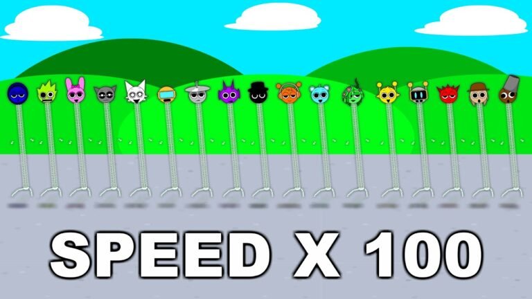 Skeleton Sprunki Stick Song dance animation- SPEED X100