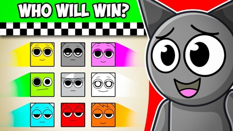 Sprunki Square Race: Chaos on the Track!
