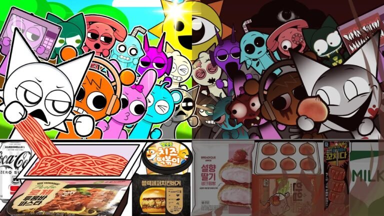 Sprunki: All Stars Assemble! Sprunki Horror VS Sprunki Normal MUKBANG | ASMR | Animation