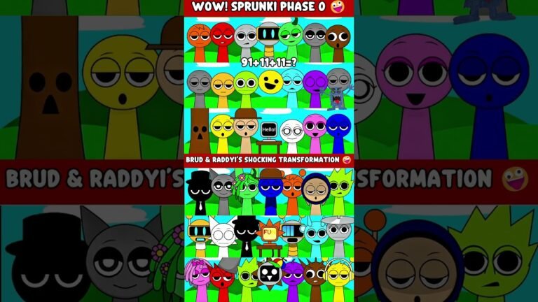 NEW SPRUNKI PHASE 0 VS SWAPPED 😱| BRUD & RADDYI’S SHOCKING TRANSFORMATION 🤪