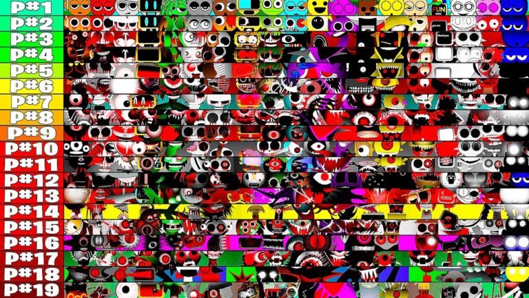 True Sprunki All Phases 1-19 In One – All Characters Together in Incredibox Sprunki