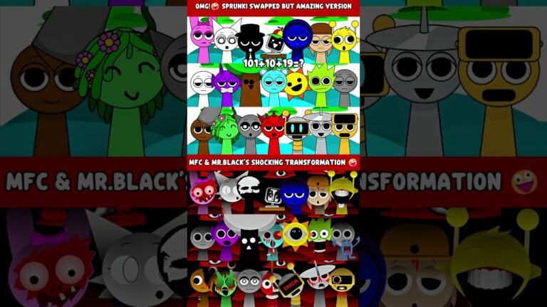 Sprunki but SWAPPED New Mod 🤪 MFC & MR.BLACK’S SHOCKING TRANSFORMATION 🤪 vs HORROR PHASE