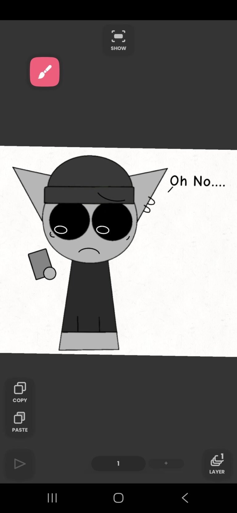What did N/A see that made him so scared?