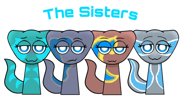 Finally finished the Sisters. I have art block rn so the top comment is what they all wear.