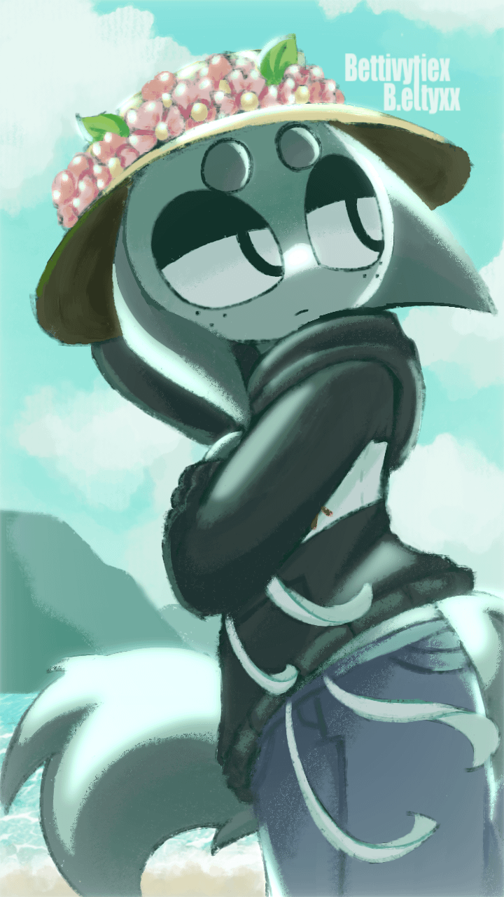 Gray at the beach