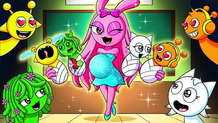 Pinki Pink & Baby Sprunkis: Every Sprunki Loves Them! ❤️| INCREDIBOX SPRUNKI Animation | Sky Toons