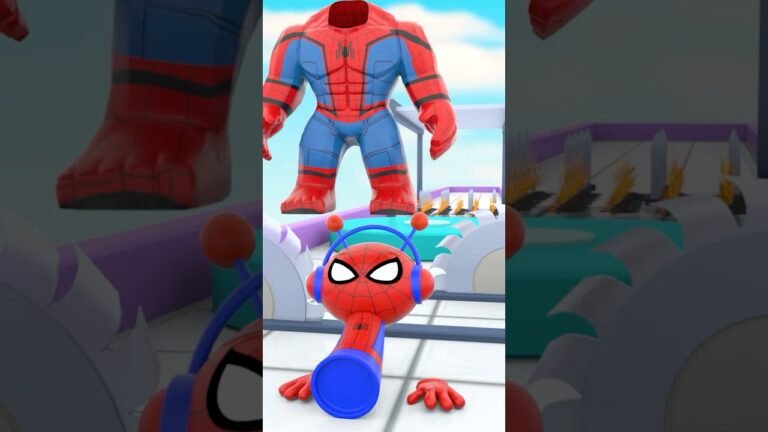 Run Body Challenge: Battle Spiderman with Black Sprunki #shorts